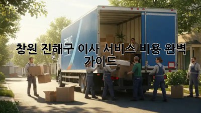 창원 진해구 이사 서비스 비용 완벽 가이드!