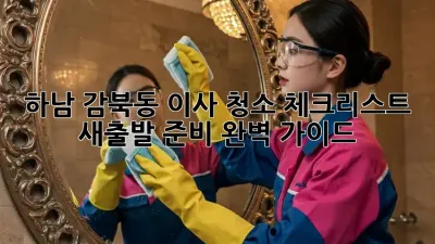 하남 감북동 이사 청소 체크리스트: 새출발 준비 완벽 가이드!